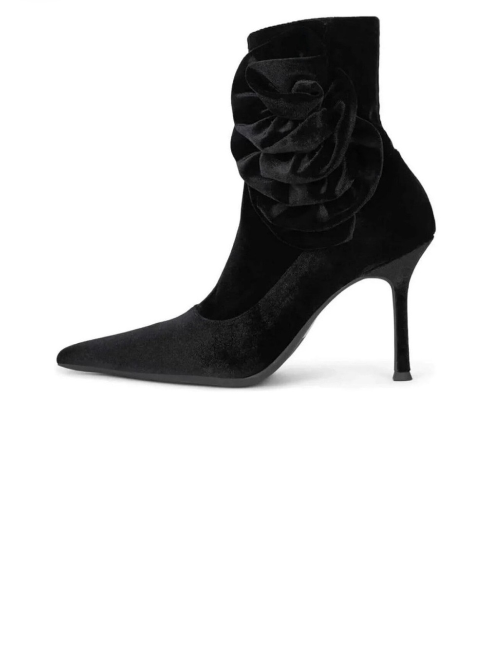 JEFFREY CAMPBELL Florette Velvet Stiletto Bootie Size 5.5 New w/o Tag MSRP $165